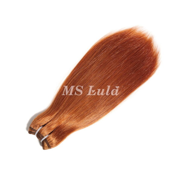 #350 Ginger Straight Human Hair Bundles - Image 4